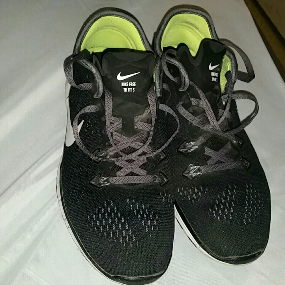 Nike Free 5.0 running shoes.